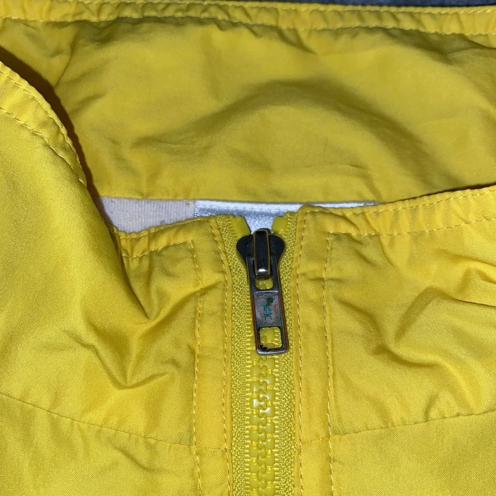 Vintage Adidas Track Jacket‎ Mens XL Yellow Full Zip Windbreaker Nylon Lined 90s